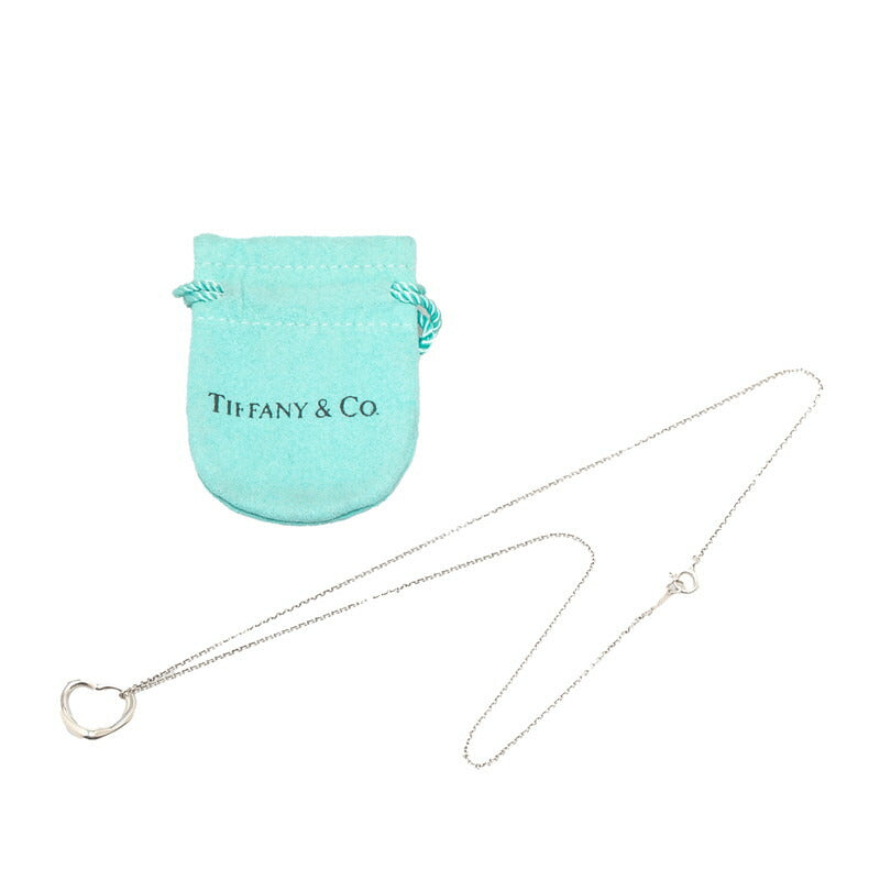 Tiffany & Co Open Heart Necklace Silver