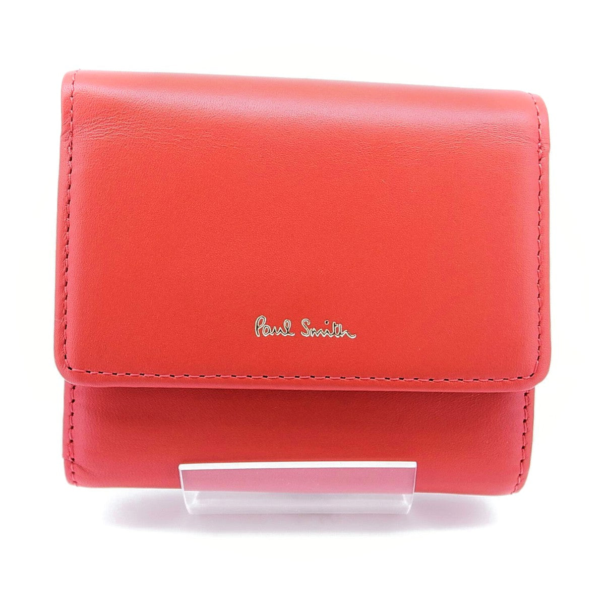 Paul Smith Leather Compact Wallet Red in Pristine Condition