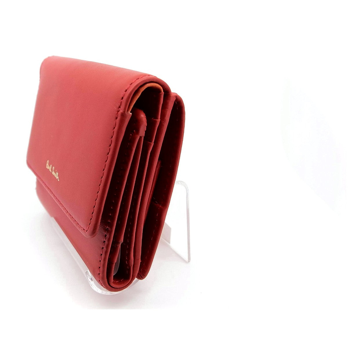 Paul Smith Leather Compact Wallet Red in Pristine Condition