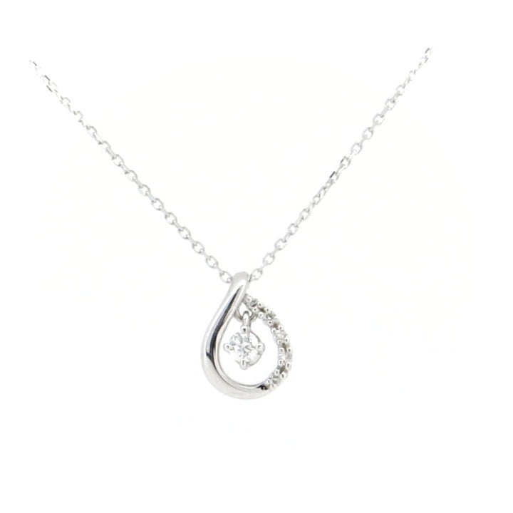 Pre-owned K18WG Diamond Necklace 18K White Gold in Great Condition