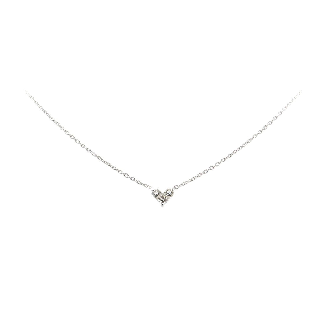 Pre-owned Star Jewelry Diamond Necklace 0.15ct K18WG in Great Condition