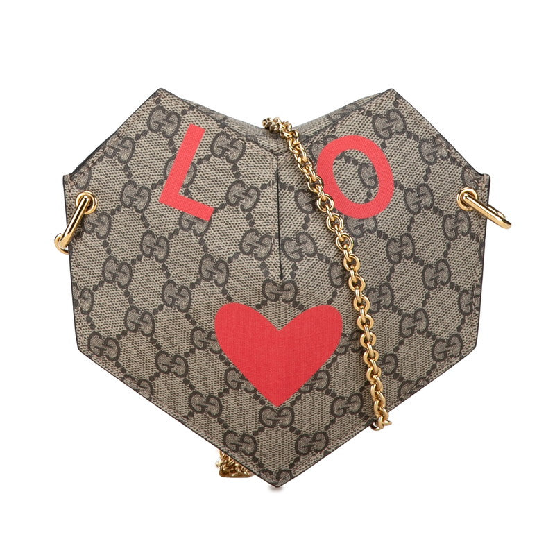 Gucci GG Supreme Small Heart Love Shoulder Bag