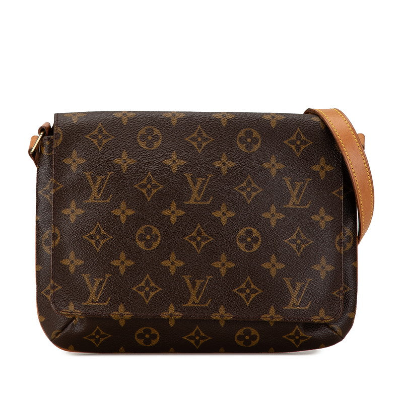 Louis Vuitton Monogram Musette Tango Short Shoulder Bag M51257 Brown PVC Leather in Very Good Condition