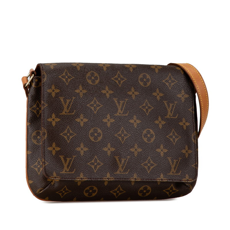 Louis Vuitton Monogram Musette Tango Short Shoulder Bag M51257 Brown PVC Leather in Very Good Condition