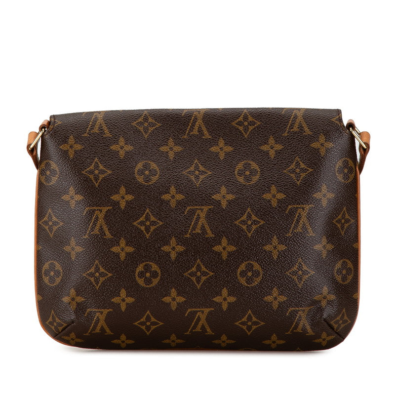 Louis Vuitton Monogram Musette Tango Short Shoulder Bag M51257 Brown PVC Leather in Very Good Condition