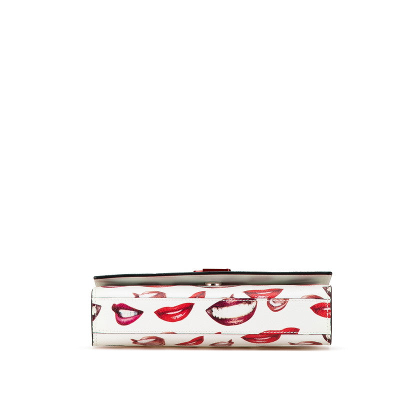 YSL Kate Lip Print Leather Shoulder Bag