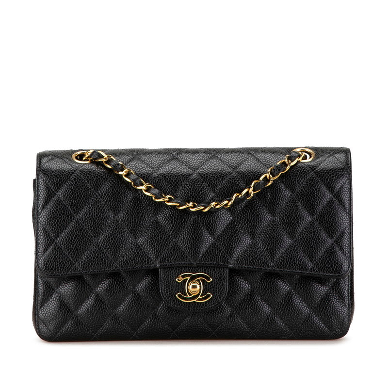 Chanel Caviar Skin Coco Mark Matelasse 25 Chain Shoulder Bag