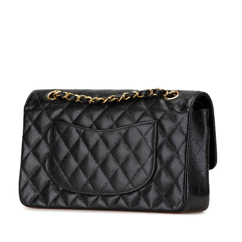 Chanel Caviar Skin Coco Mark Matelasse 25 Chain Shoulder Bag