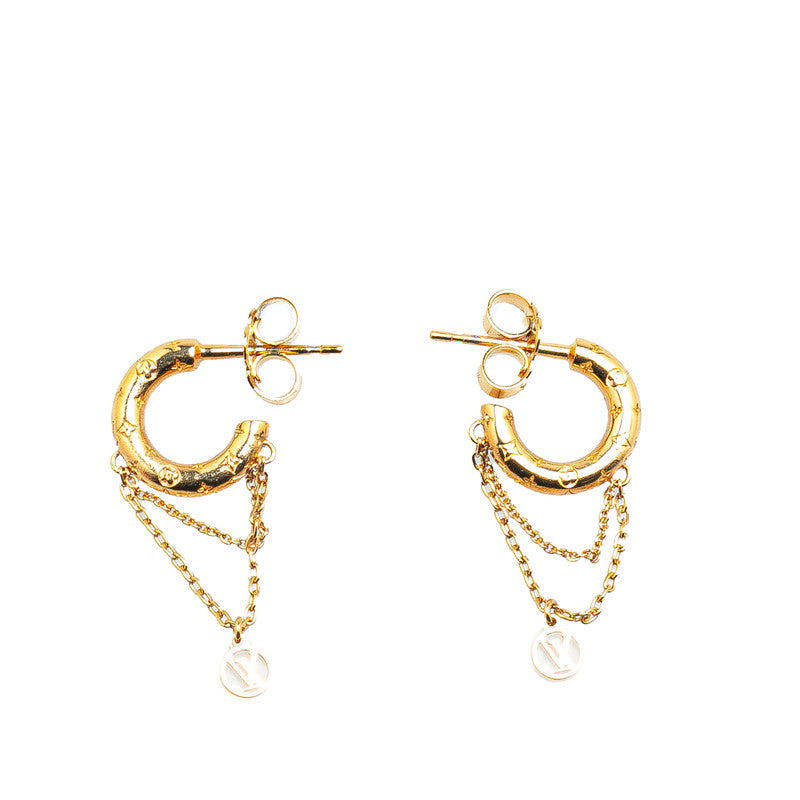 Louis Vuitton Nanogram Mini Hoop Earrings M00572