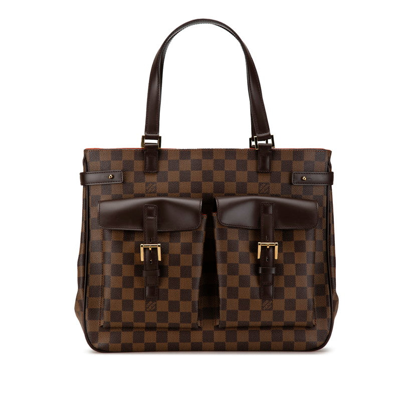 Louis Vuitton Damier Uzes Tote Bag N51128 Brown PVC Leather in Great Condition