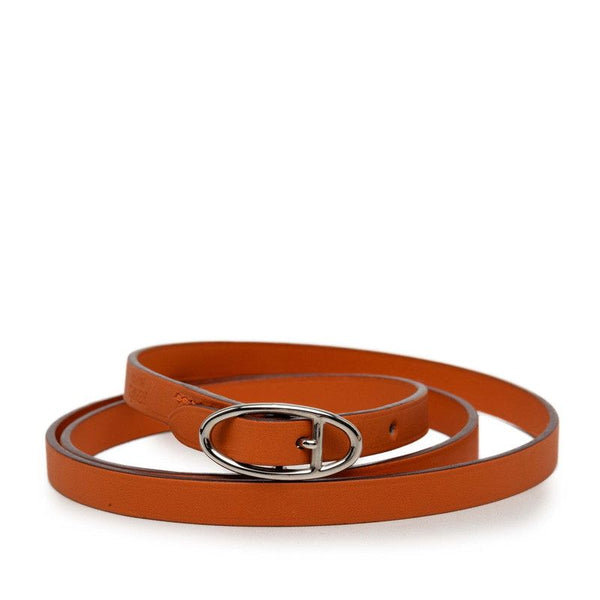 Hermes Api Triple Tour Leather Bracelet