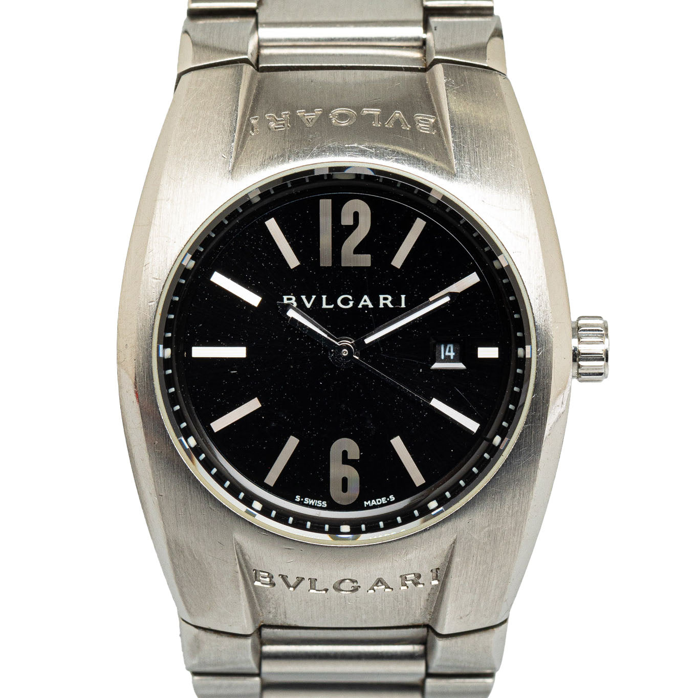 Bvlgari Ergon Quartz Watch EG30S Stainless Steel in Very Good Condition