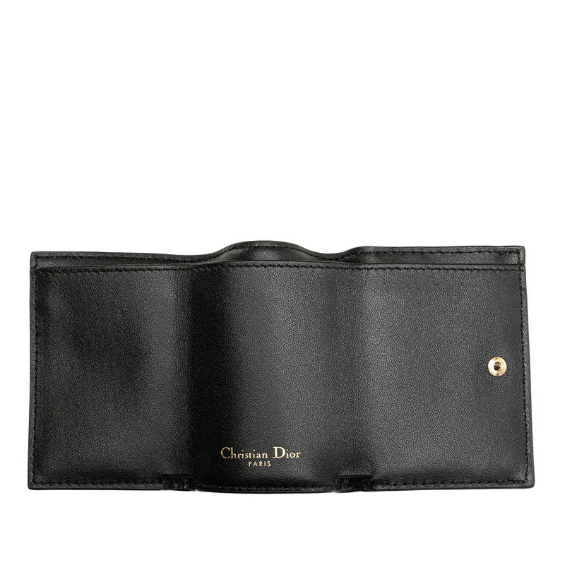 Dior Leather Montaigne Compact Wallet