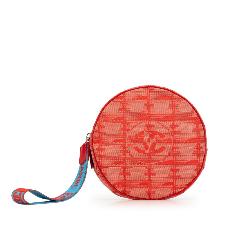 Chanel Canvas Coco Mark Pouch Red