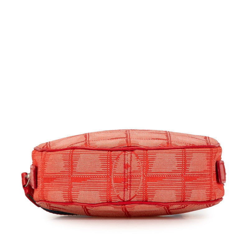 Chanel Canvas Coco Mark Pouch Red