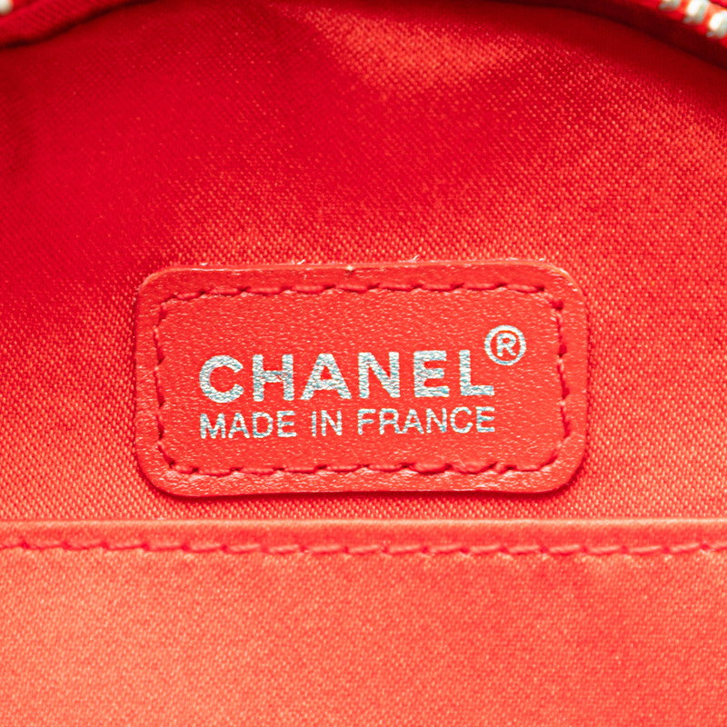 Chanel Canvas Coco Mark Pouch Red