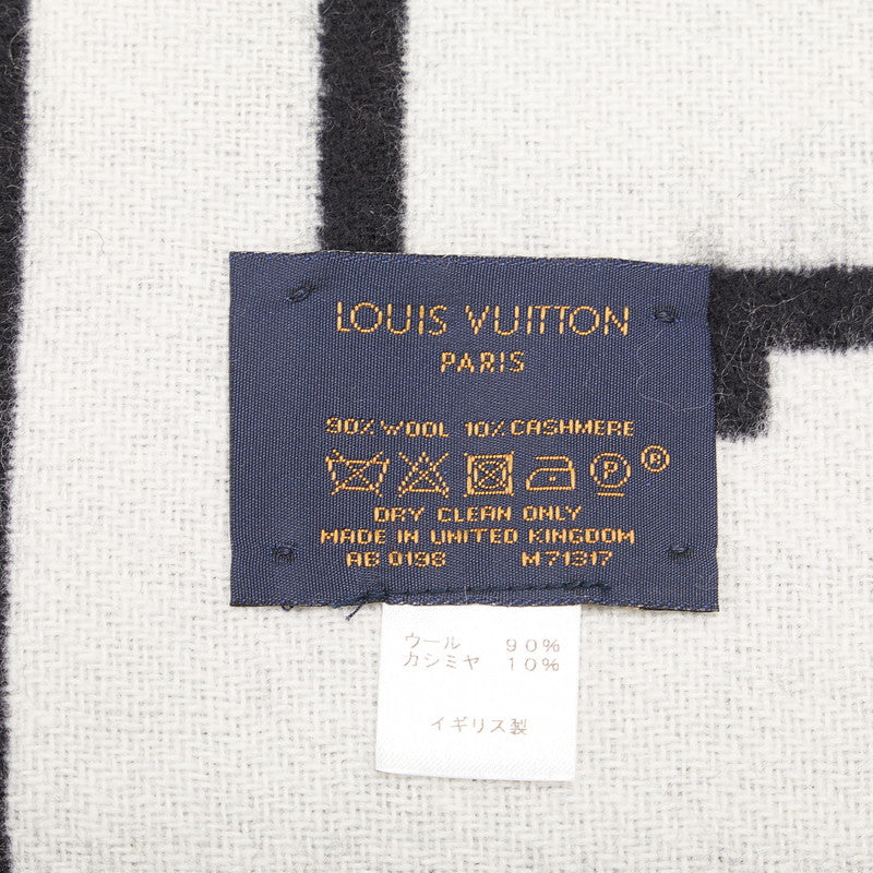 Louis Vuitton Wool Cashmere Écharpe City Louis Scarf M71317 in Very Good Condition