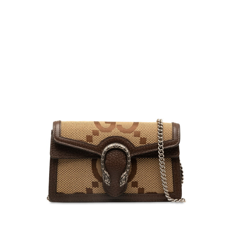 Gucci Dionysus Canvas Leather Chain Shoulder Bag