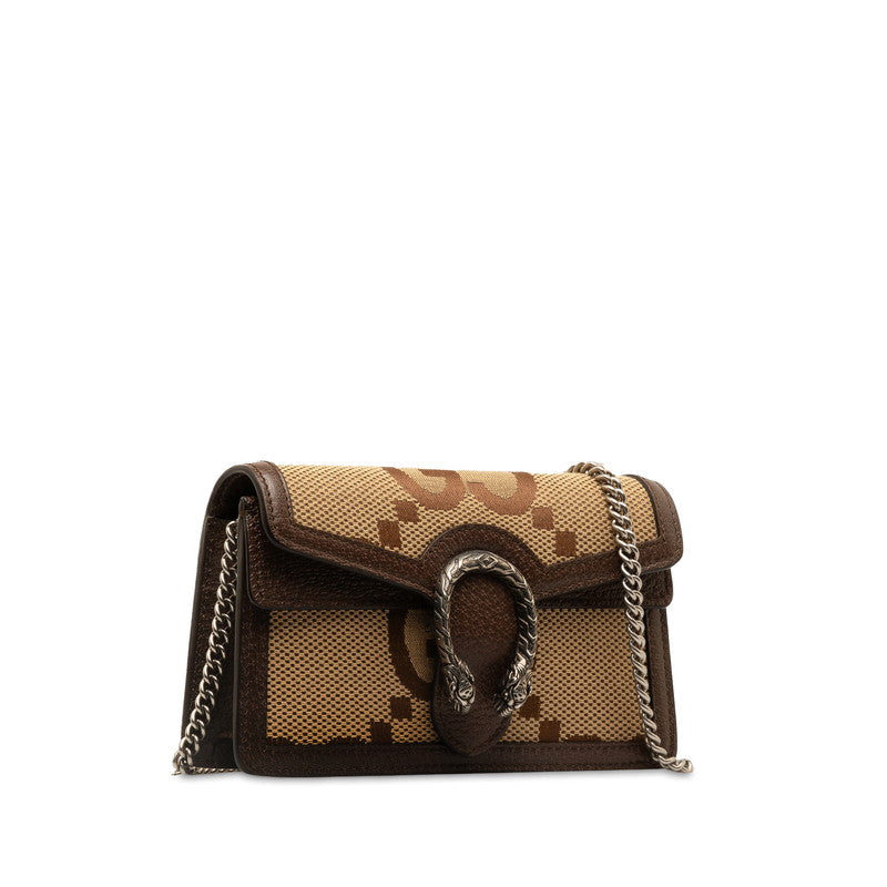 Gucci Dionysus Canvas Leather Chain Shoulder Bag