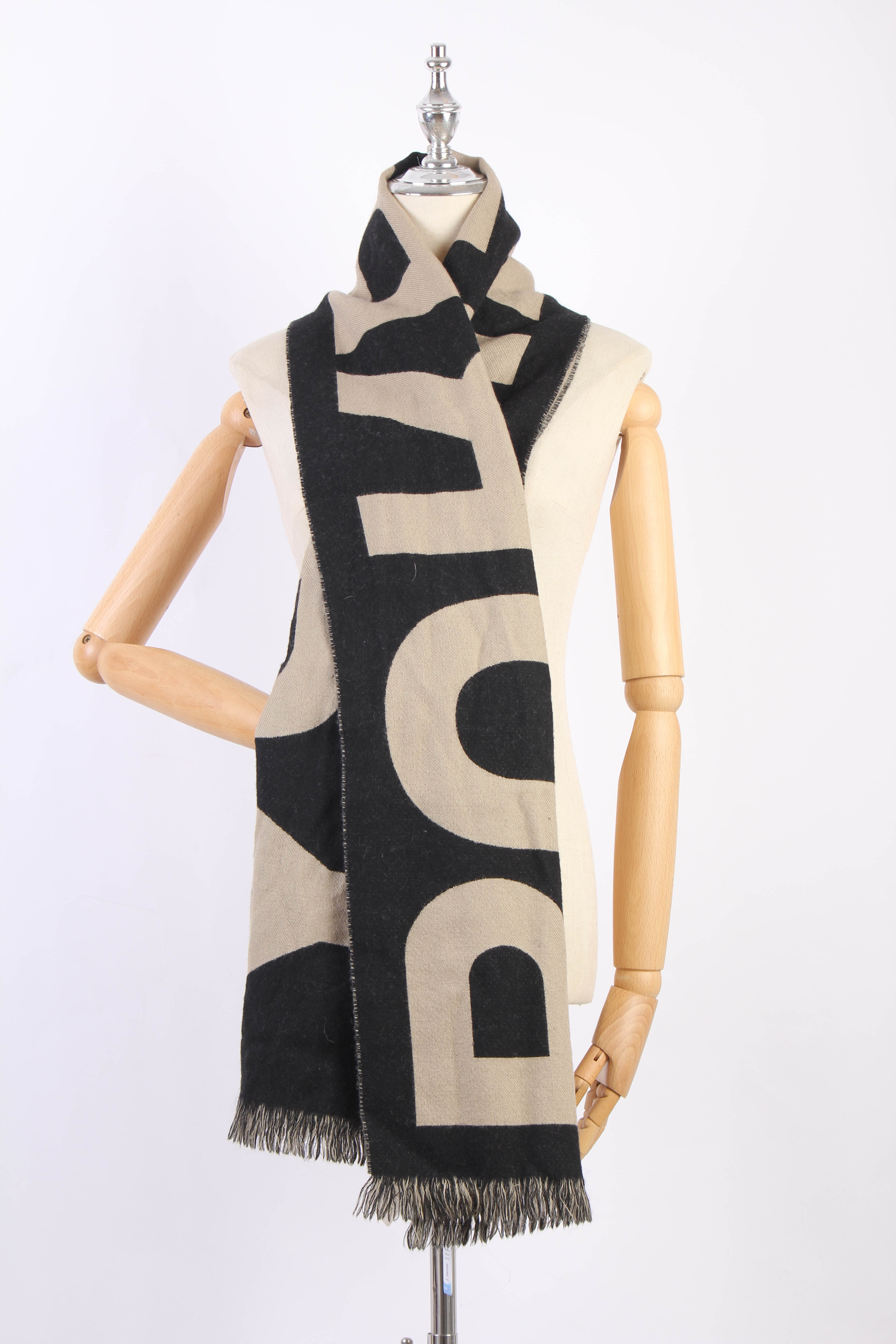 Logo Wool Scarf