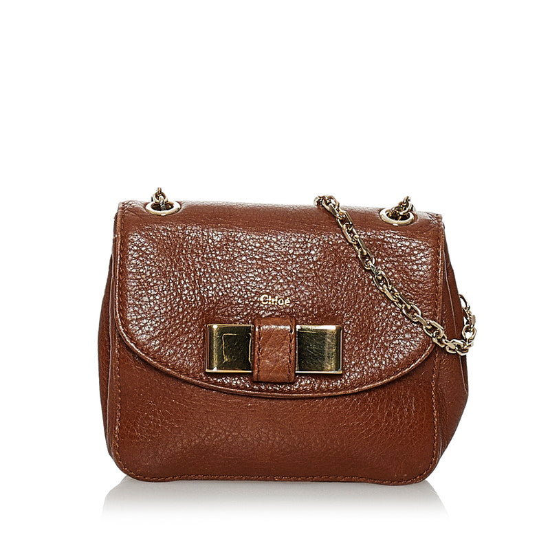 Mini Leather Lily Bow Crossbody Bag