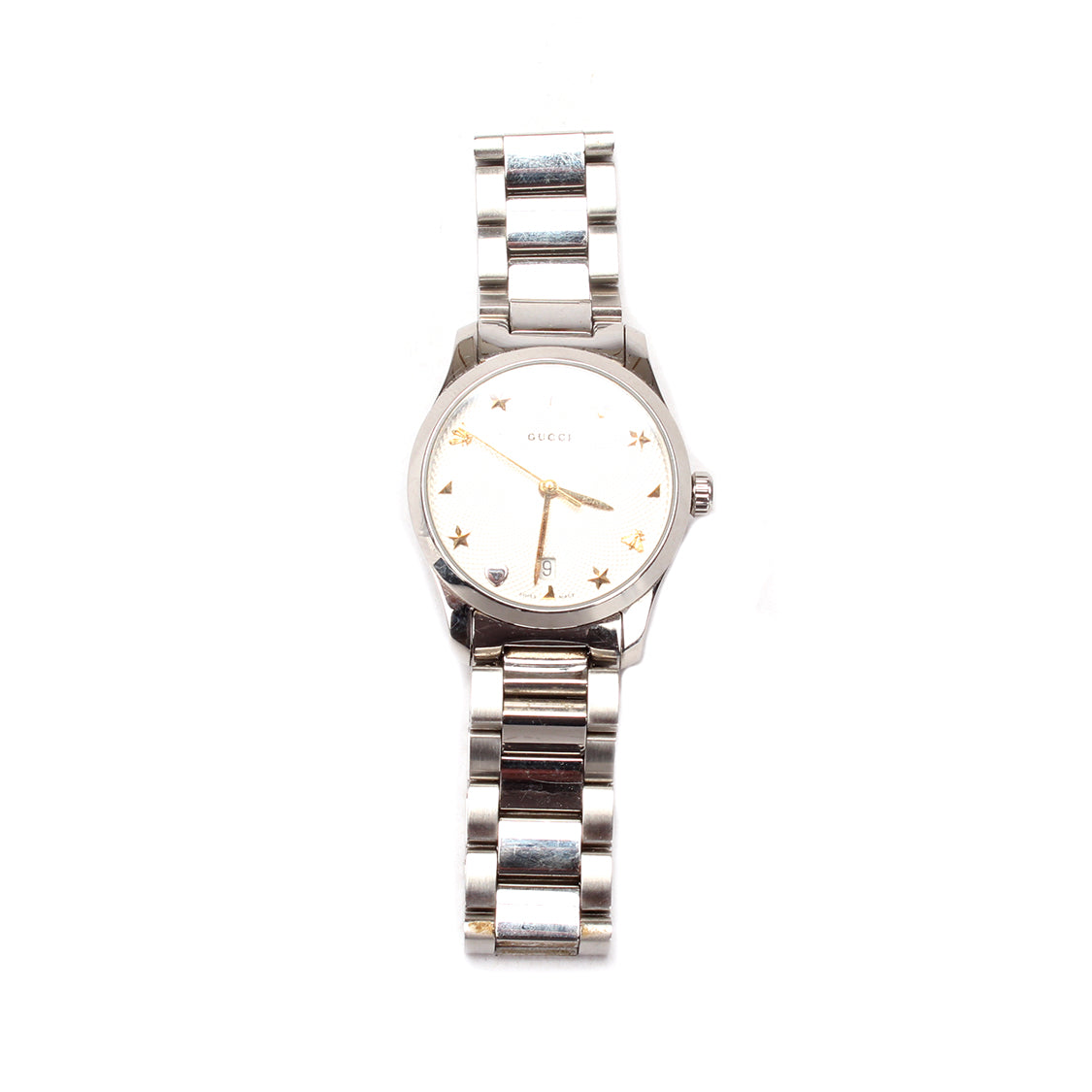 Gucci Quartz Timeless Wrist Watch  Metal Quartz in Excellent condition
