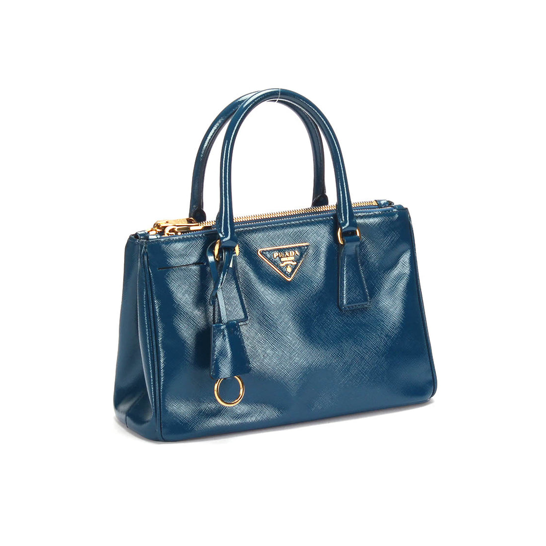 Saffiano Vernice Double Zip Galleria Tote Bag