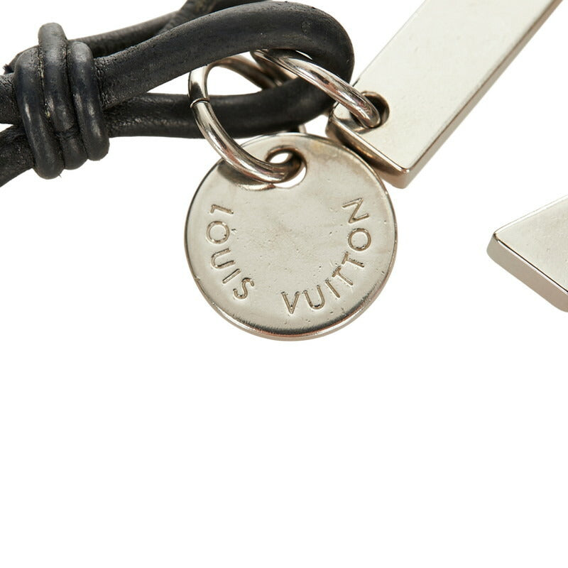 LV Charm and Leather Rope Key Holder