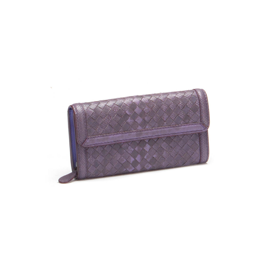 Intrecciato Leather Long Wallet