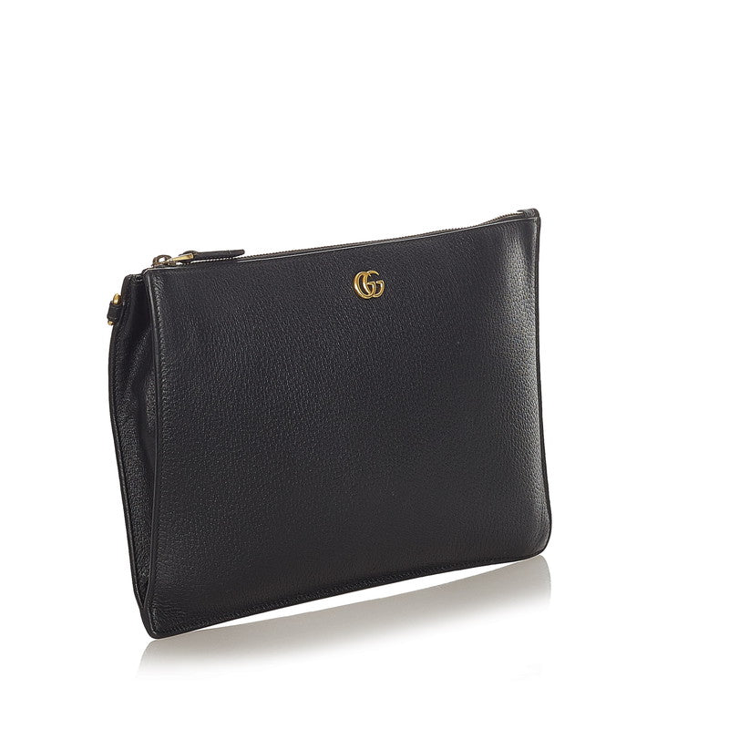 GG Marmont Leather Pouch 475317