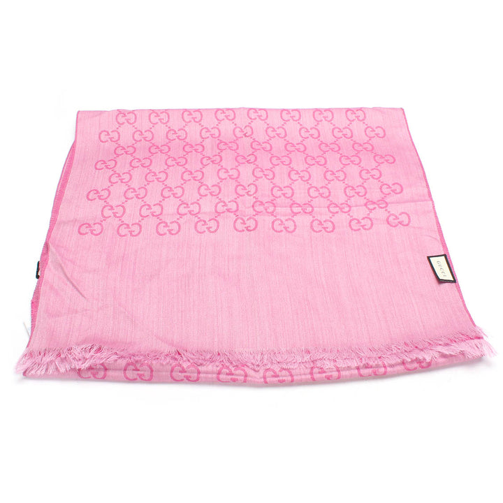 GG Wool and Silk Scarf