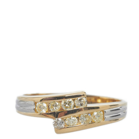 18K Two- Tone Diamond Ring