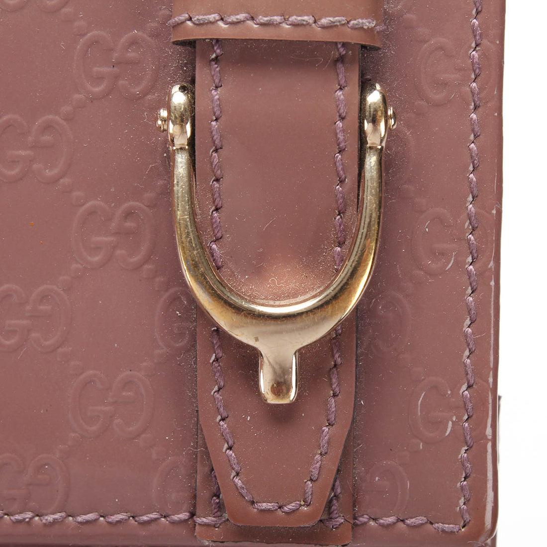 Microguccissima Patent Flap Wallet