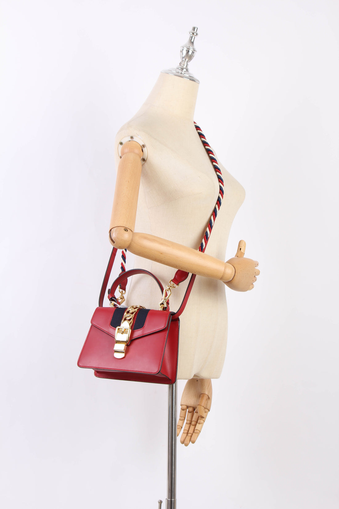 Mini Sylvie Leather Shoulder Bag 470270