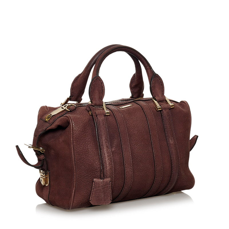 Leather Boston Two-Way Bag