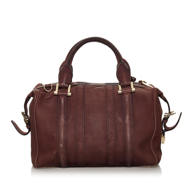 Leather Boston Two-Way Bag