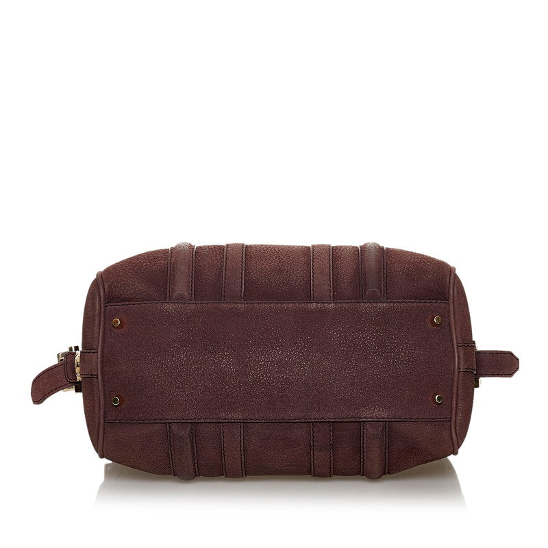 Leather Boston Two-Way Bag