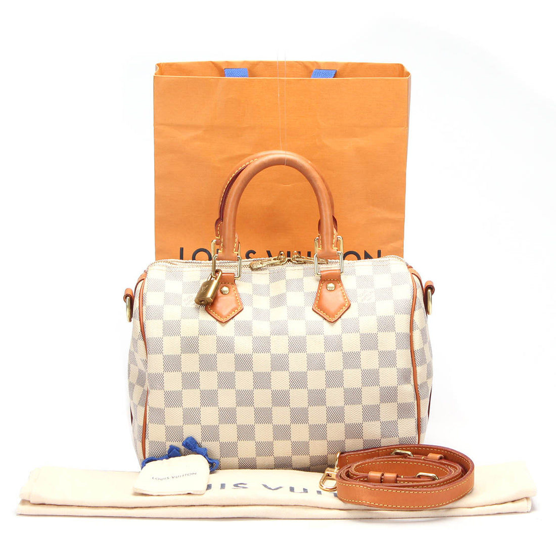 Damier Azur Speedy Bandouliere 25