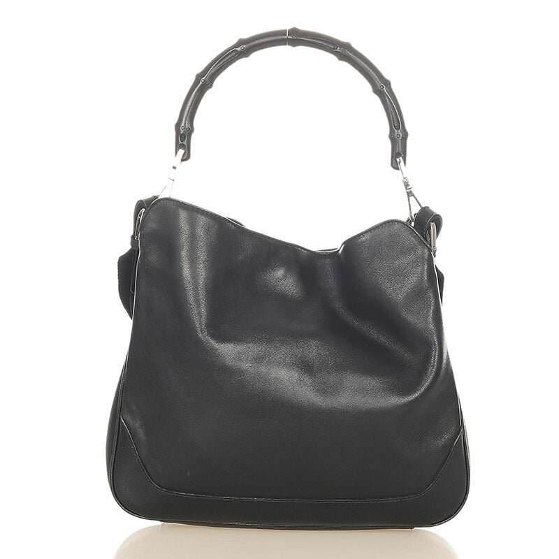 Bamboo Leather Shoulder Bag