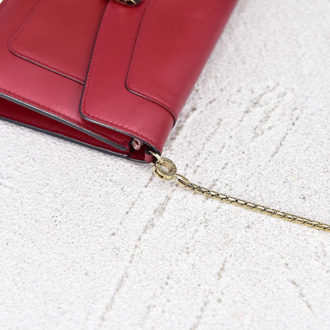 Serpenti Forever Leather Wallet On Chain