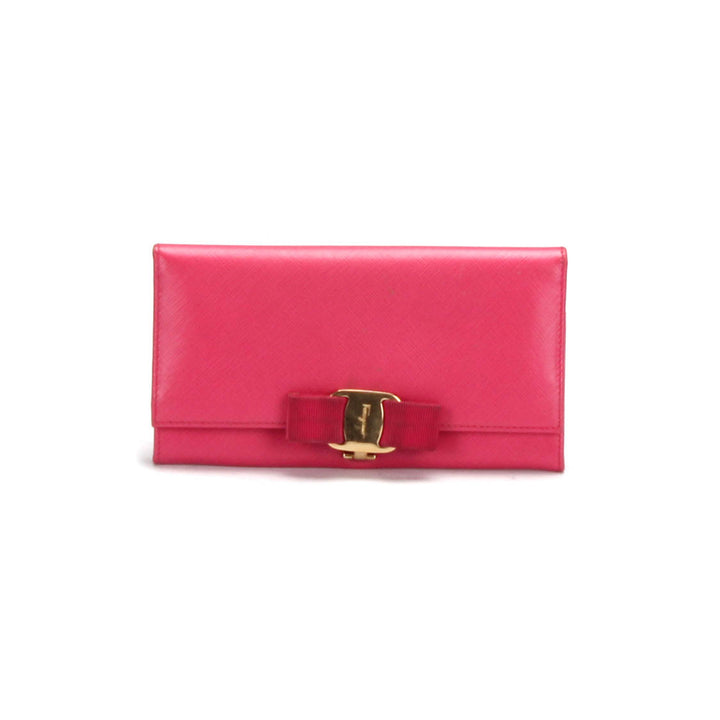 Vara Bow Leather Long Wallet