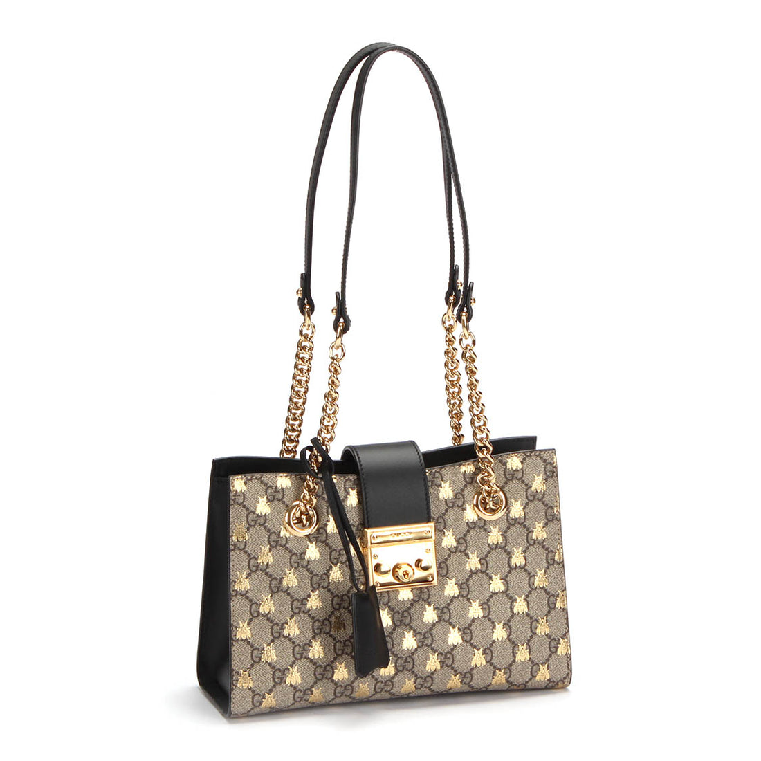 Small GG Supreme Bees Padlock Shoulder Bag 498156