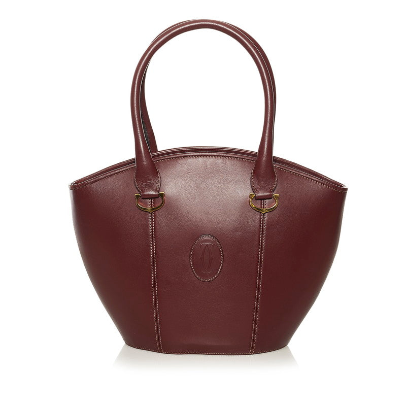 Must de Cartier Leather Tote Bag