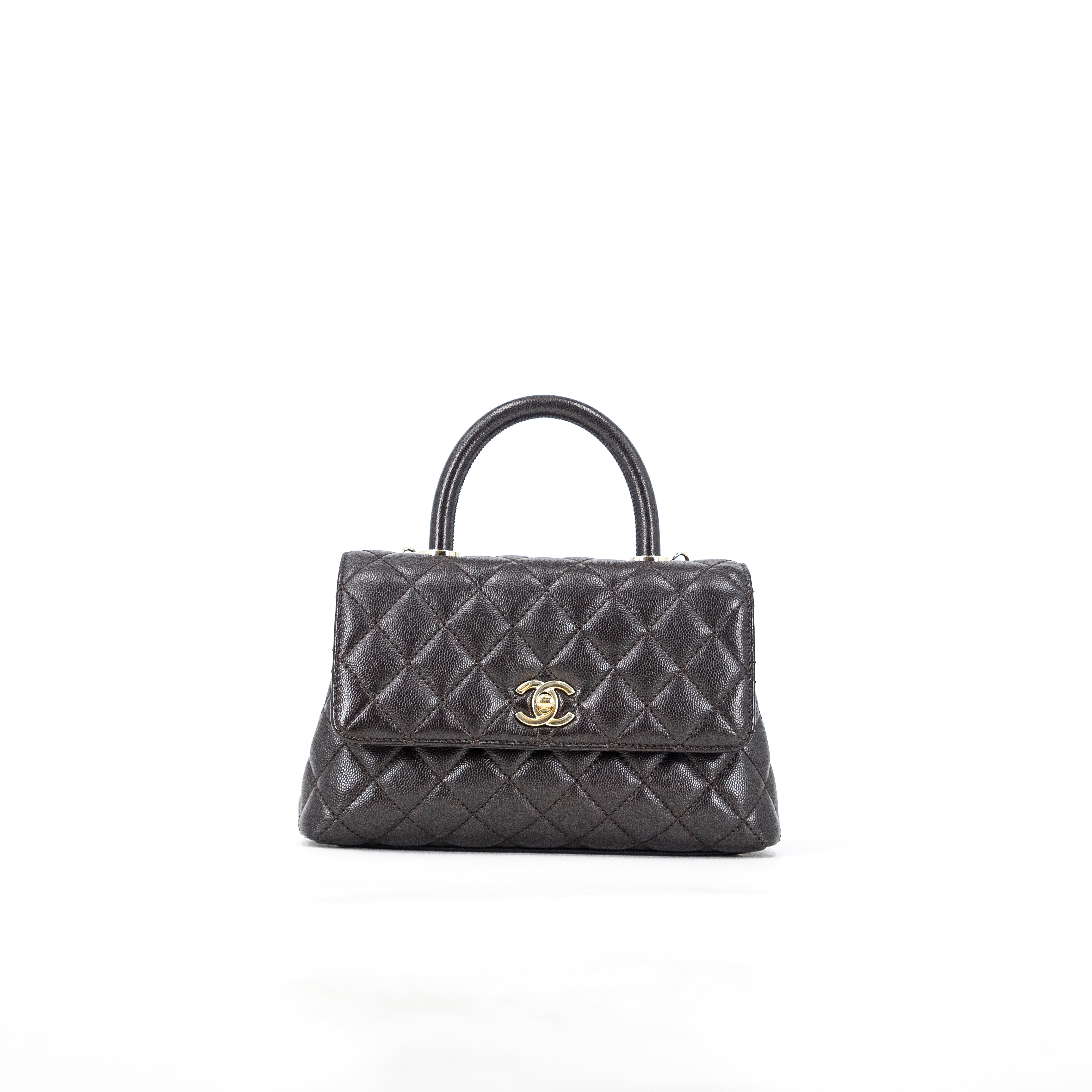 Quilted Caviar CC Handle Flap Bag – LuxUness