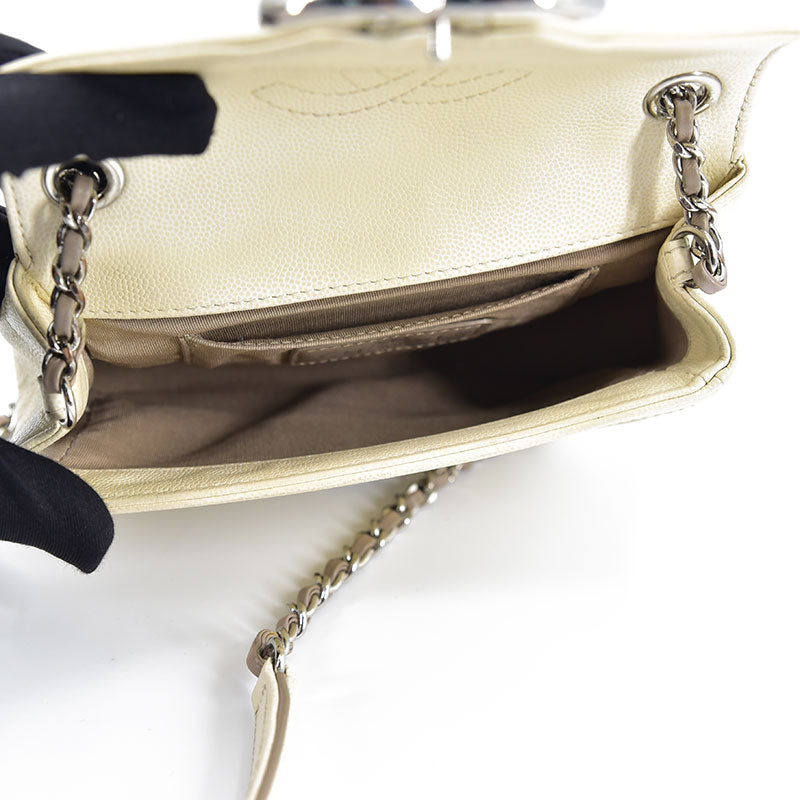 CC Leather Chain Bag