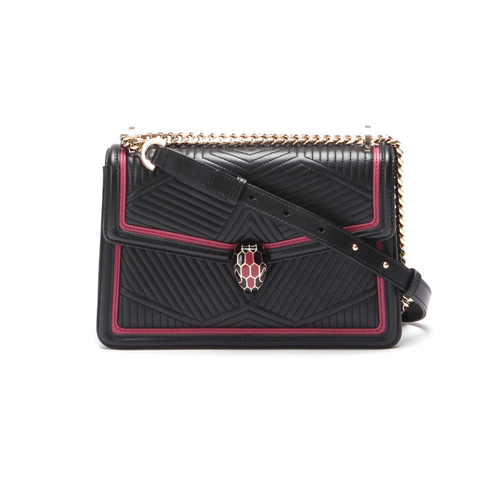 Serpenti Forever Diamond Blast Flap Bag 286626