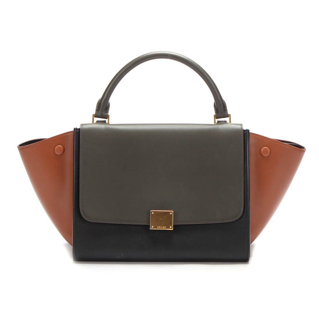 Trapeze Leather Shoulder Bag