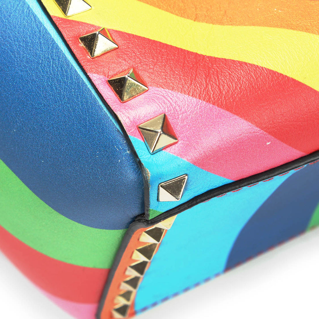 Rainbow Rockstud Tote Bag