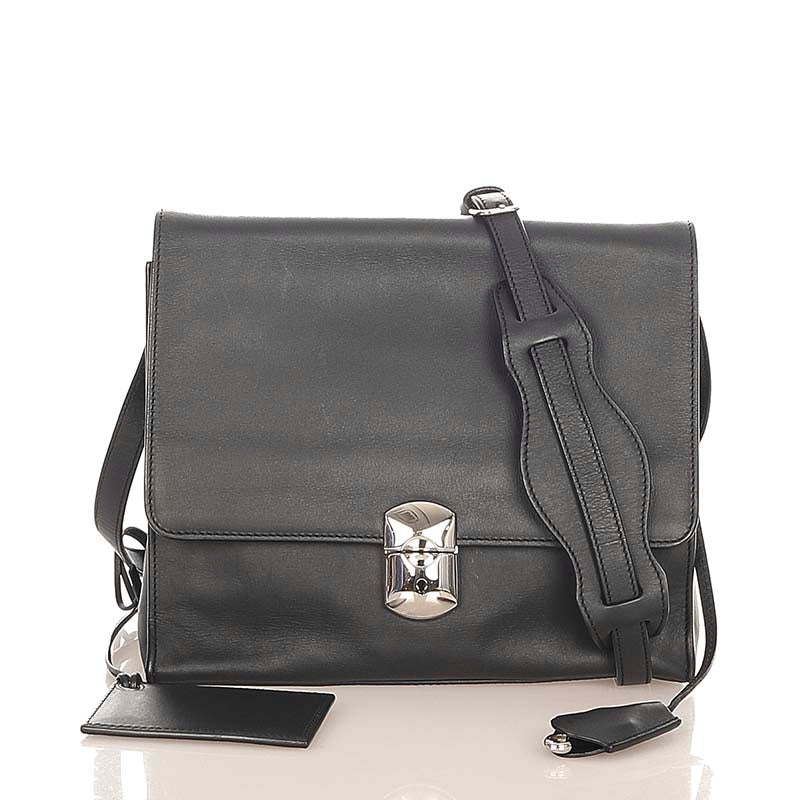 Padlock All Day Leather Crossbody Bag 293862