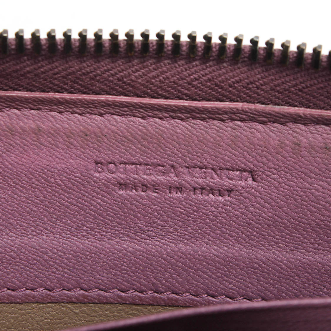 Intrecciato Leather Long Wallet